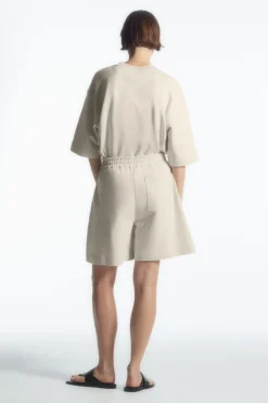 COS MID-WEIGHT JERSEY SHORTS-Women Pants