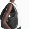 COS MINI SLING HIGH-SHINE SHOULDER BAG-Women Bags