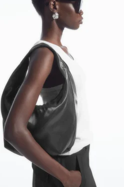 COS MINI SLING HIGH-SHINE SHOULDER BAG-Women Bags