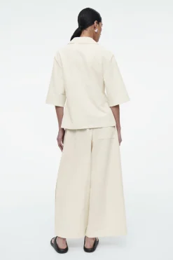 COS MINIMAL COTTON-JERSEY POLO SHIRT-Women Shirts & Blouses | Tops