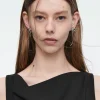COS MISMATCHED BOW EARRINGS-Women Jewelry