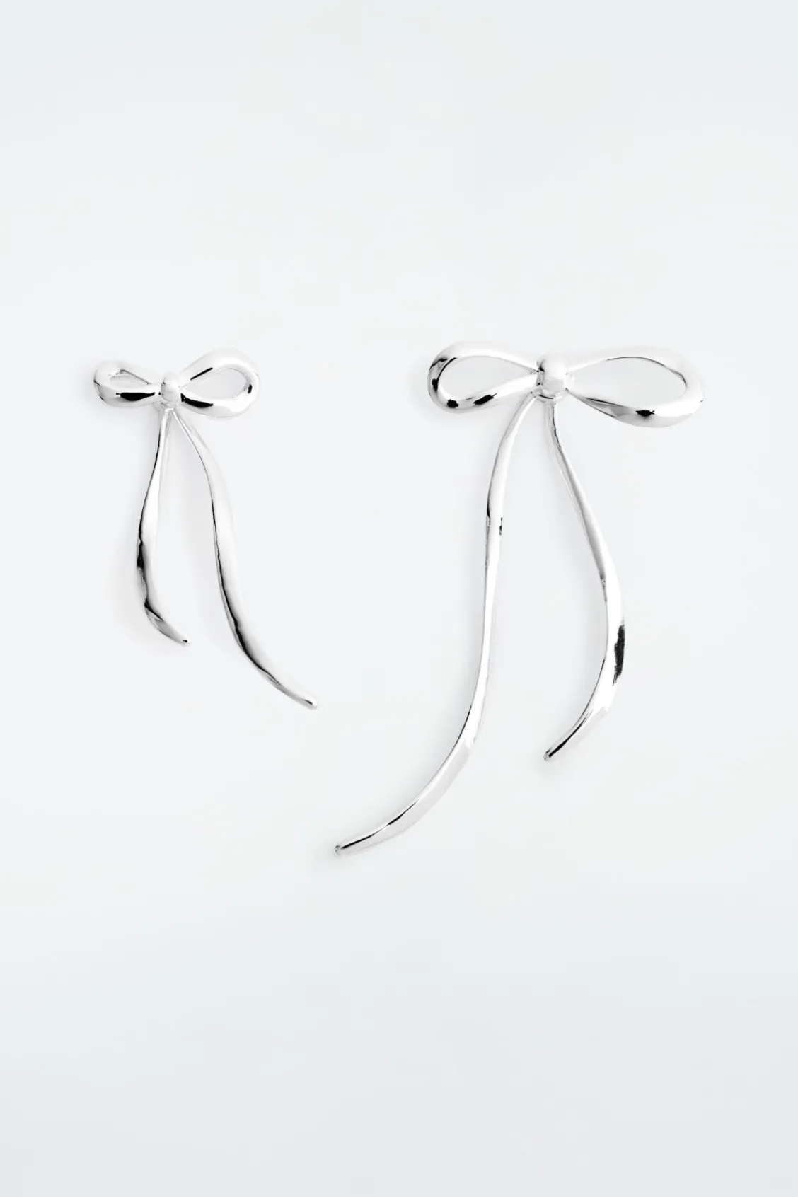 COS MISMATCHED BOW EARRINGS-Women Jewelry