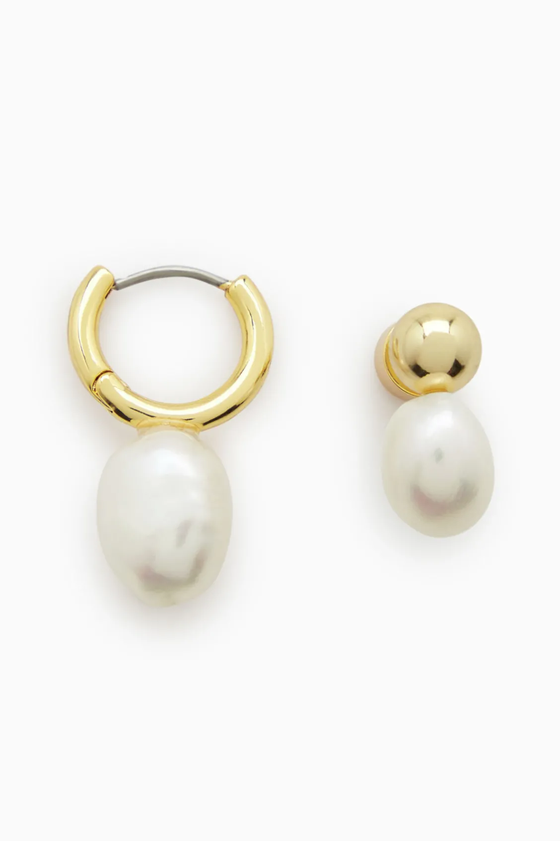 COS MISMATCHED PEARL EARRINGS-Women Jewelry