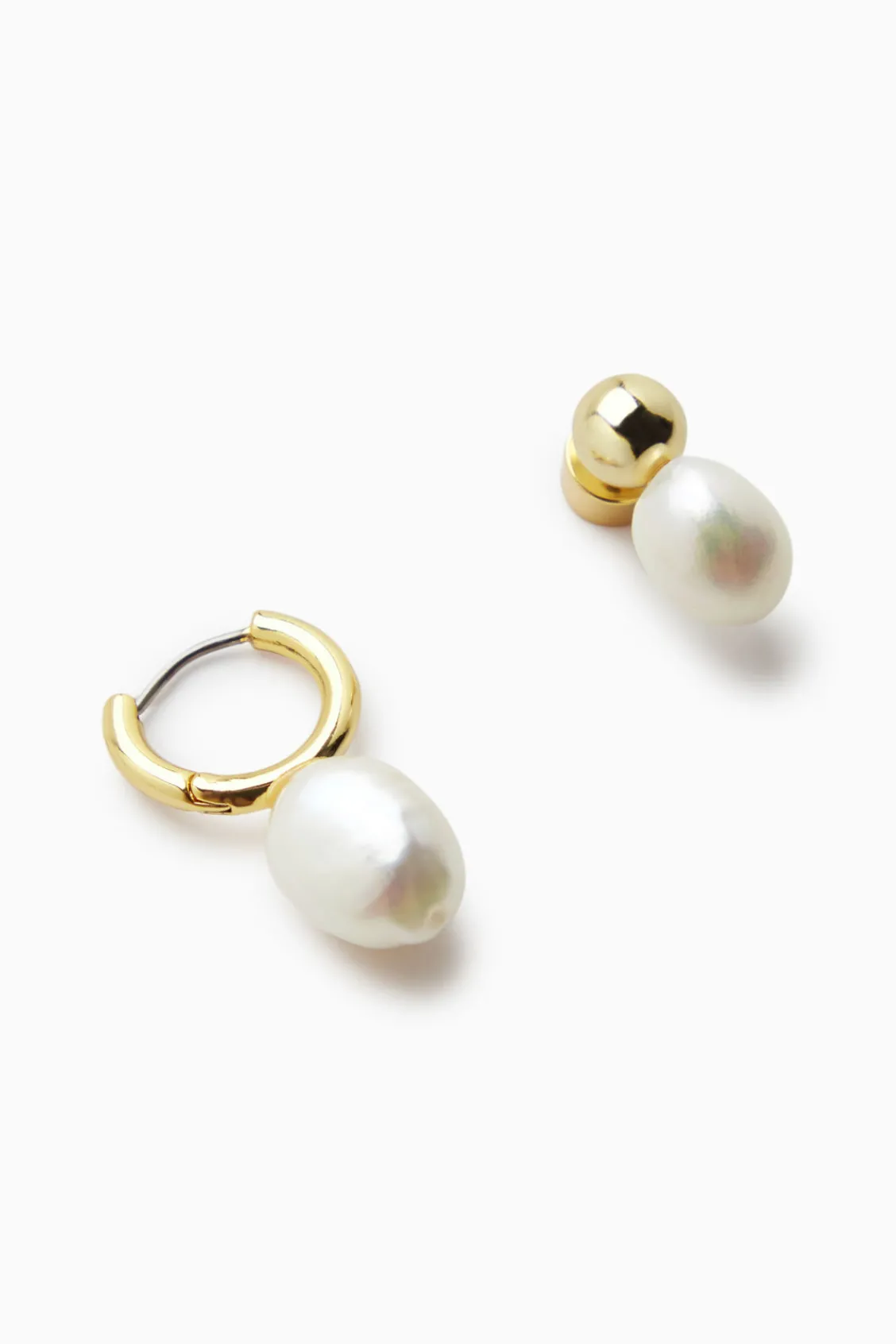 COS MISMATCHED PEARL EARRINGS-Women Jewelry
