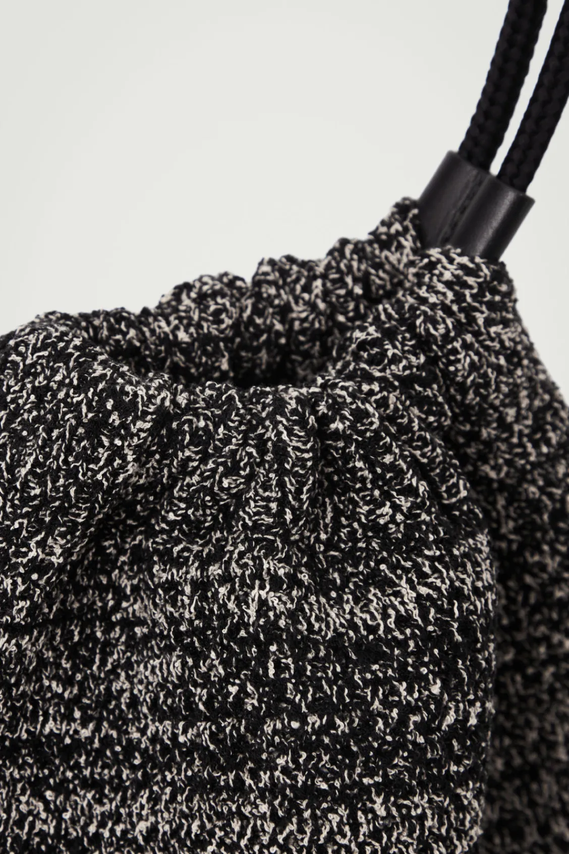 COS MÉLANGE KNITTED DRAWSTRING CROSSBODY- Bags & Wallets