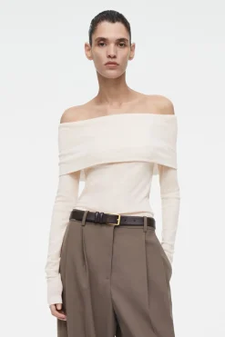 COS OFF-THE-SHOULDER MERINO WOOL TOP-Women Tops | Sweaters & Cardigans