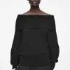 COS OFF-THE-SHOULDER MERINO WOOL SWEATER-Women Tops | Sweaters & Cardigans