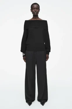 COS OFF-THE-SHOULDER MERINO WOOL SWEATER-Women Tops | Sweaters & Cardigans