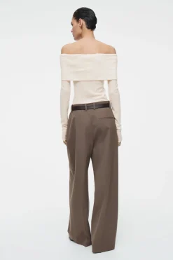 COS OFF-THE-SHOULDER MERINO WOOL TOP-Women Tops | Sweaters & Cardigans