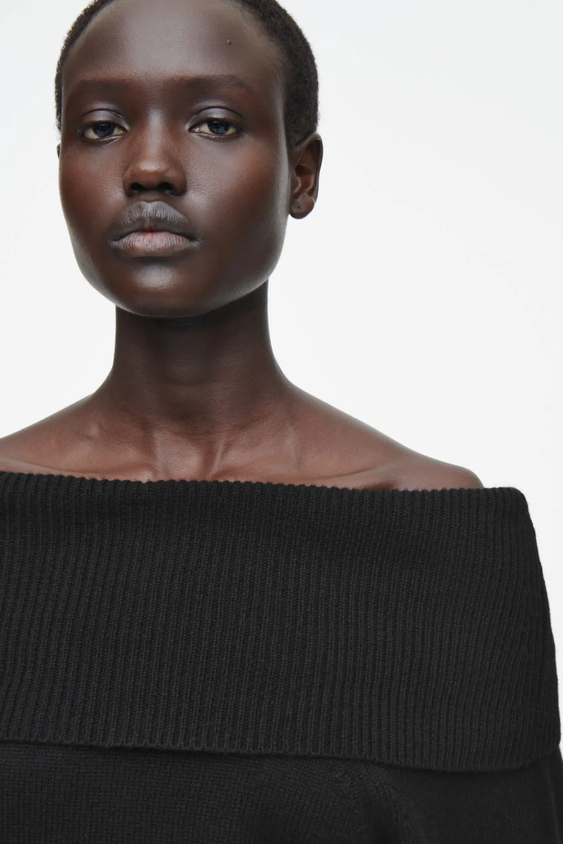 COS OFF-THE-SHOULDER MERINO WOOL SWEATER-Women Tops | Sweaters & Cardigans