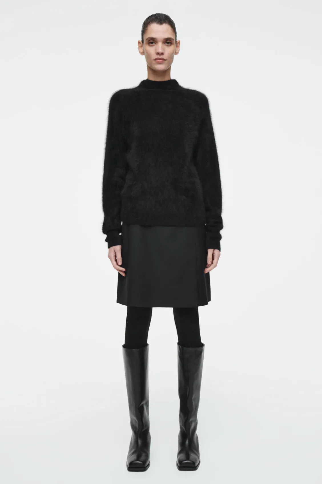 COS OPAQUE WOOL-BLEND TIGHTS-Women Socks & Tights
