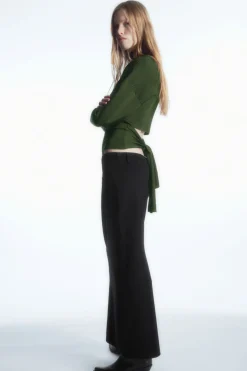 COS OPEN-BACK RIBBED-KNIT TOP-Women Tops | Sweaters & Cardigans