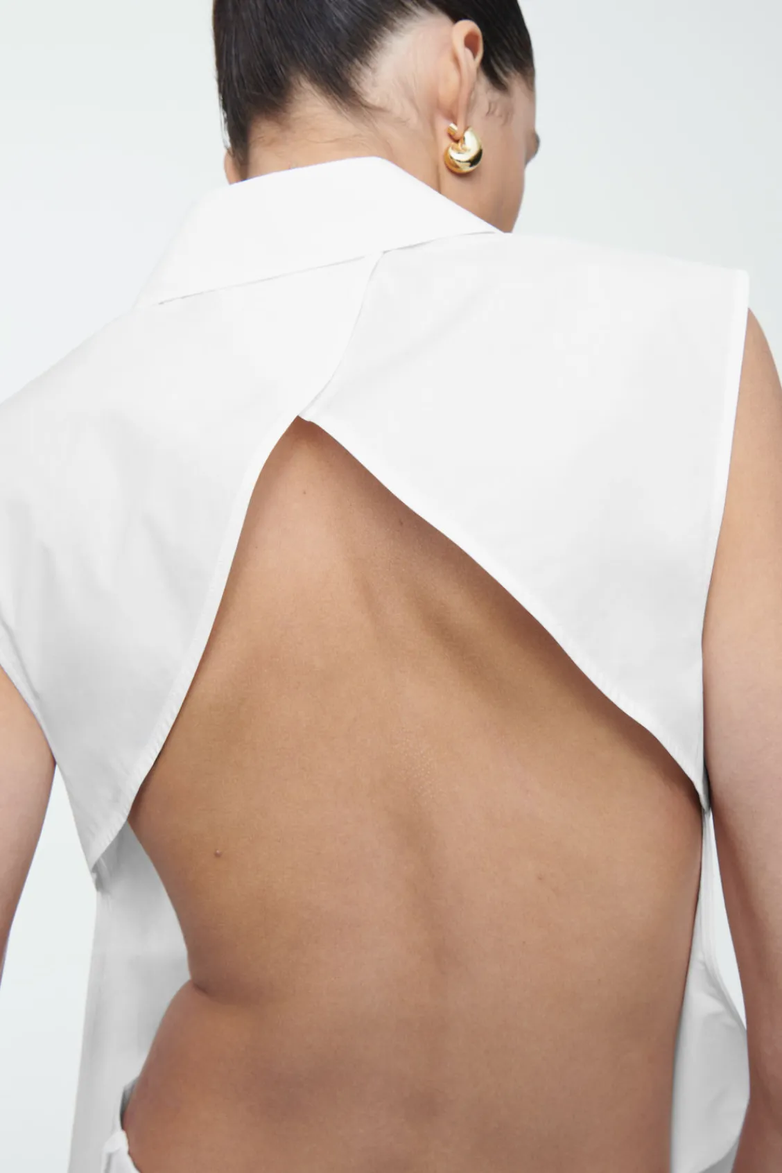COS OPEN-BACK SLEEVELESS SHIRT-Women Shirts & Blouses | Tops