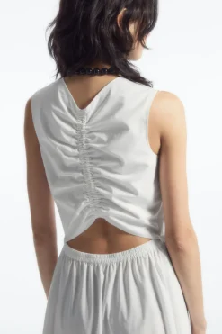 COS OPEN-BACK TIERED MIDI DRESS-Women Dresses & Jumpsuits