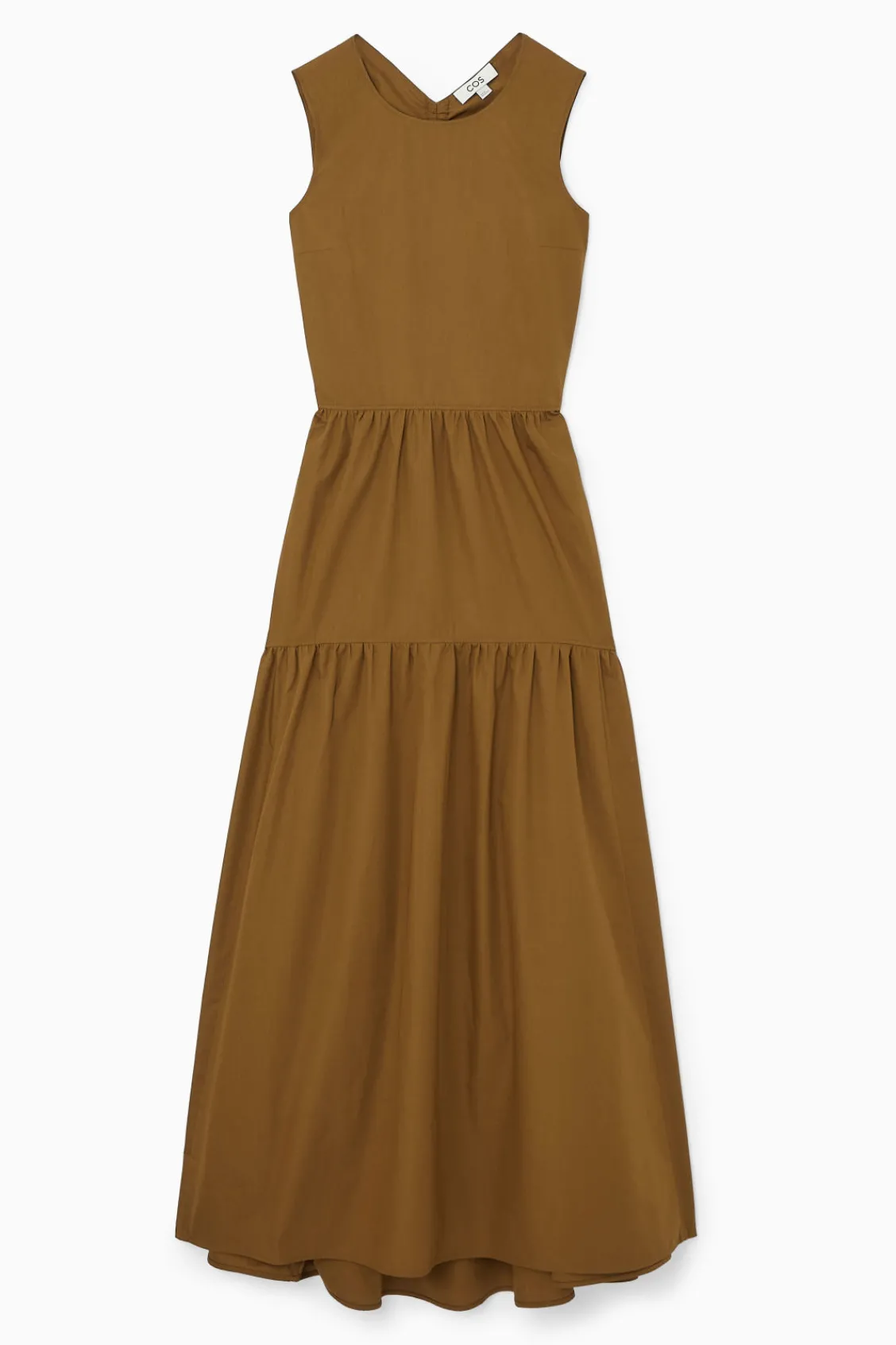 COS OPEN-BACK TIERED MIDI DRESS-Women Dresses & Jumpsuits