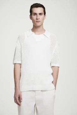 COS OPEN-KNIT POLO SHIRT- Polo Shirts | Sweaters & Cardigans