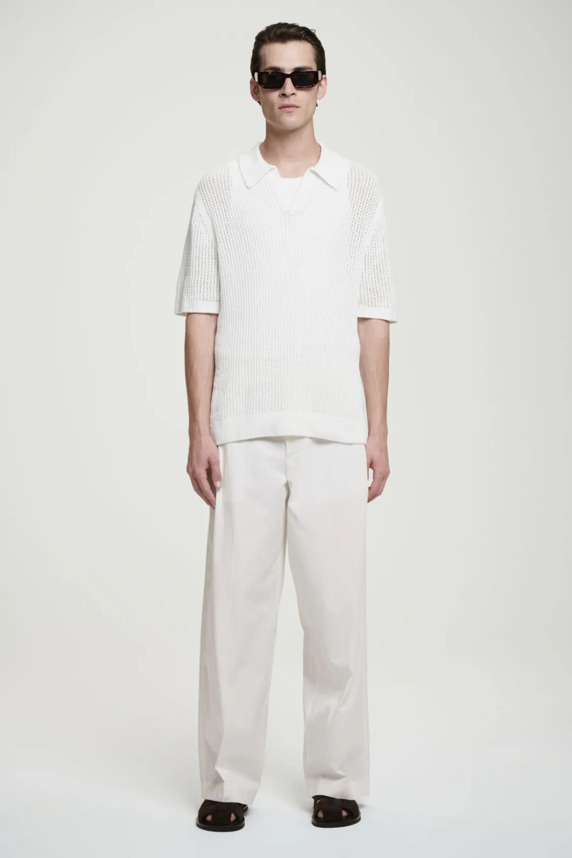 COS OPEN-KNIT POLO SHIRT- Polo Shirts | Sweaters & Cardigans