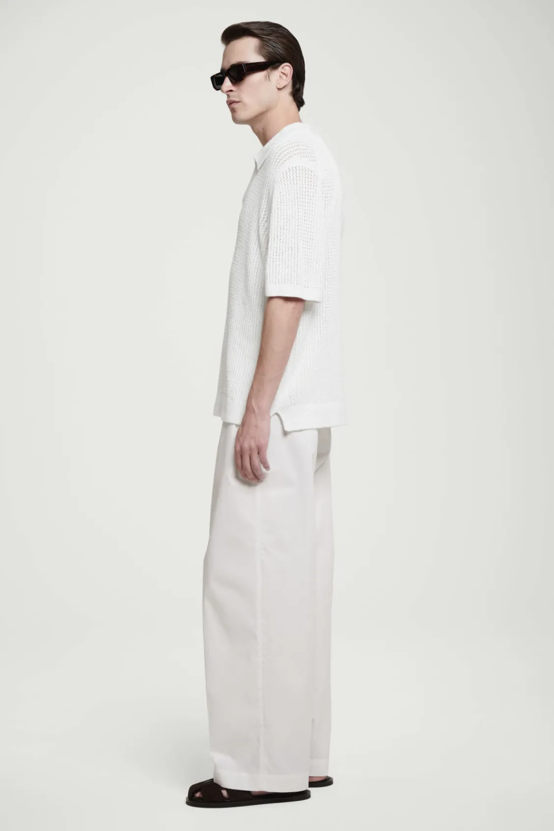 COS OPEN-KNIT POLO SHIRT- Polo Shirts | Sweaters & Cardigans