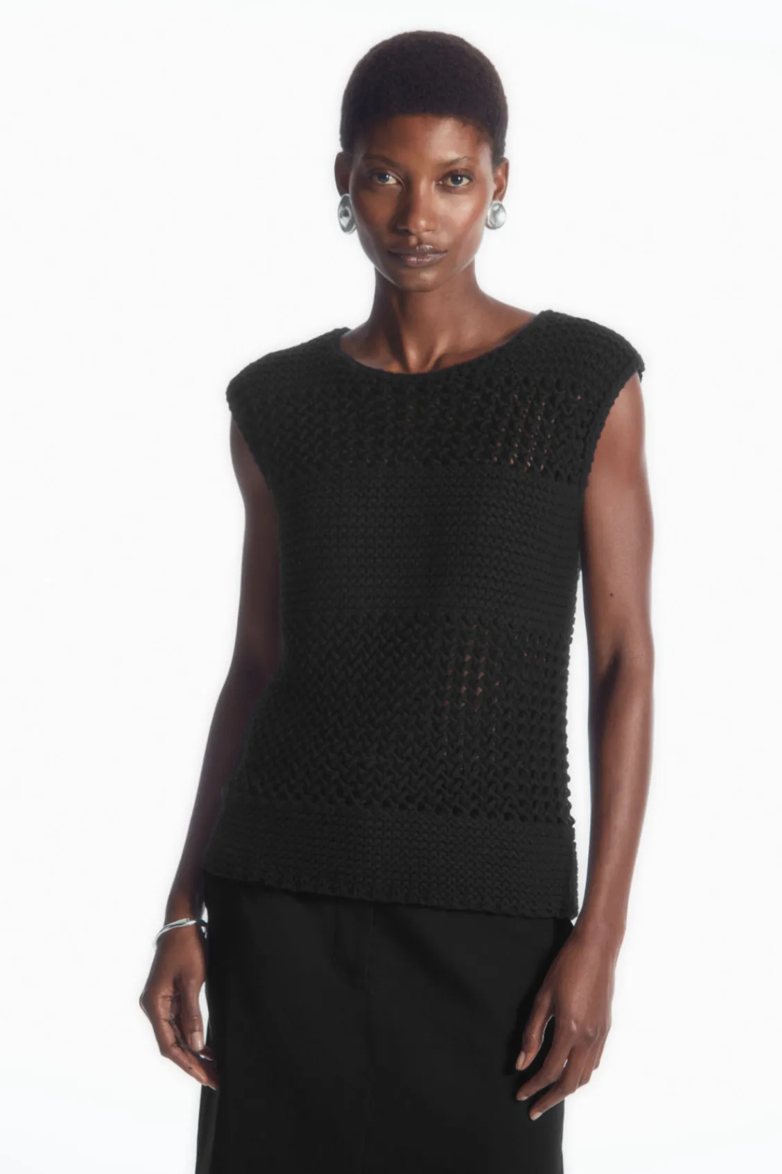 COS OPEN-KNIT TANK-Women Tops | Sweaters & Cardigans