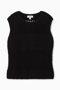 COS OPEN-KNIT TANK-Women Tops | Sweaters & Cardigans