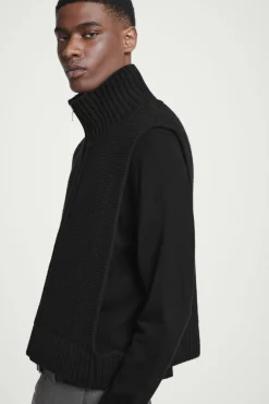 COS OPEN-SIDE ZIP-UP WOOL VEST- Hats & Scarves | Sweaters & Cardigans
