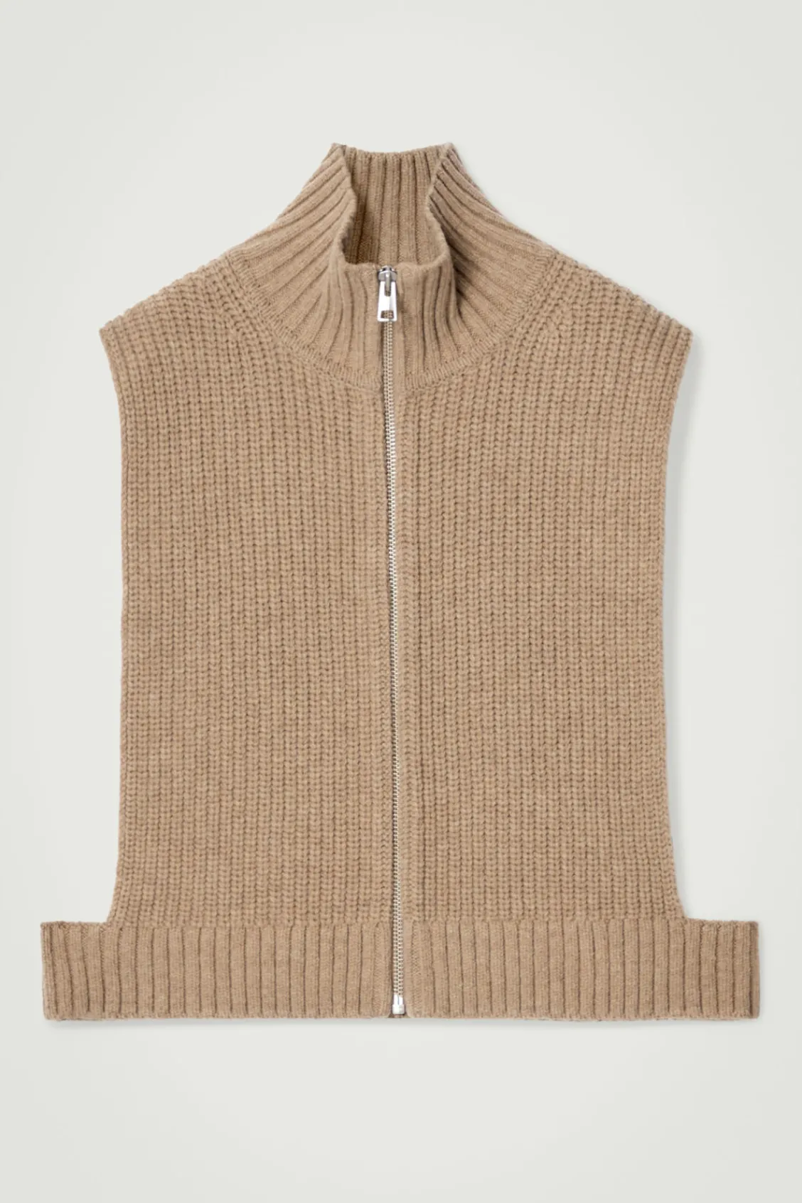 COS OPEN-SIDE ZIP-UP WOOL VEST- Hats & Scarves | Sweaters & Cardigans