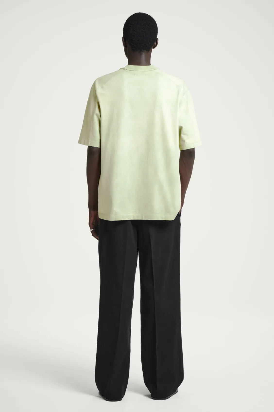 COS OVERSIZED ACID-WASH COTTON T-SHIRT- T-Shirts