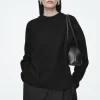 COS OVERSIZED BOILED MERINO WOOL SWEATER-Women Sweaters & Cardigans
