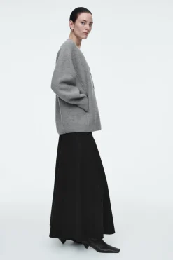 COS OVERSIZED BOILED MERINO WOOL CARDIGAN-Women Sweaters & Cardigans