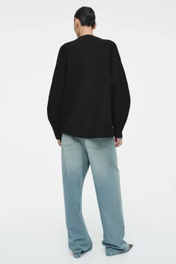 COS OVERSIZED BOILED MERINO WOOL CARDIGAN-Women Sweaters & Cardigans