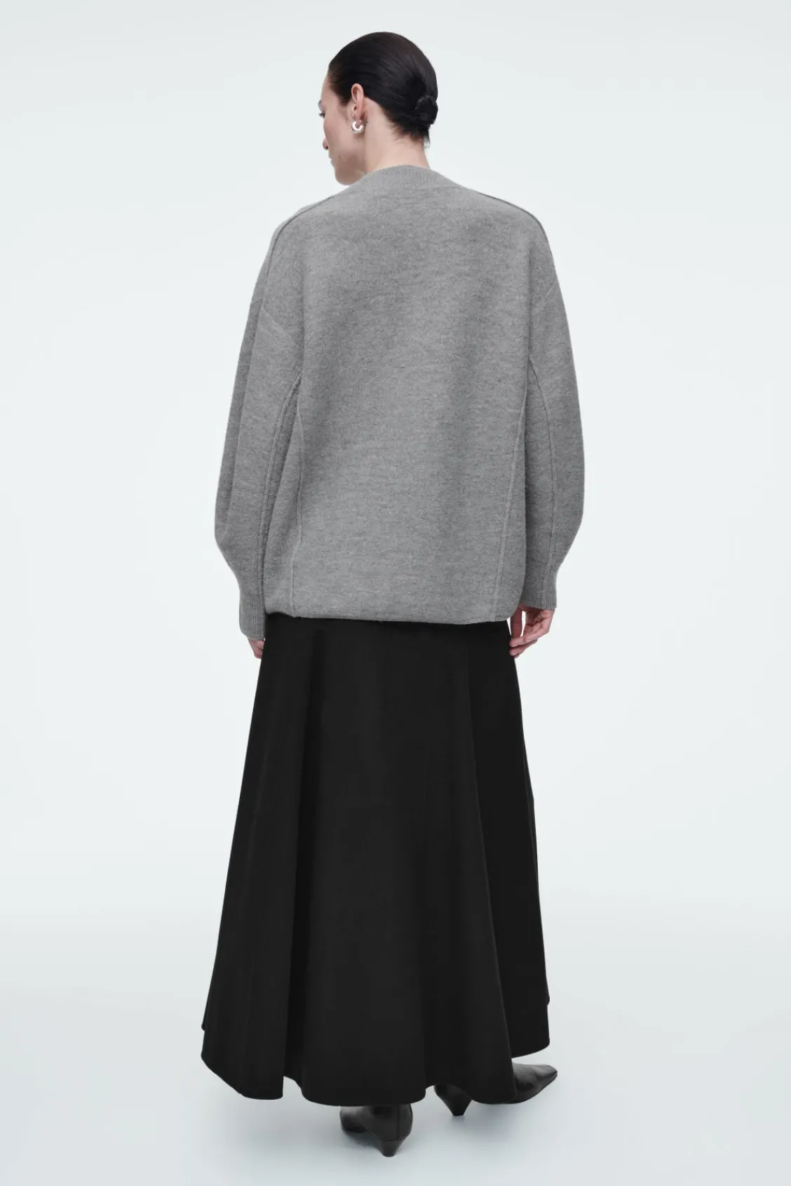COS OVERSIZED BOILED MERINO WOOL CARDIGAN-Women Sweaters & Cardigans