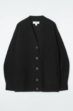 COS OVERSIZED BOILED MERINO WOOL CARDIGAN-Women Sweaters & Cardigans