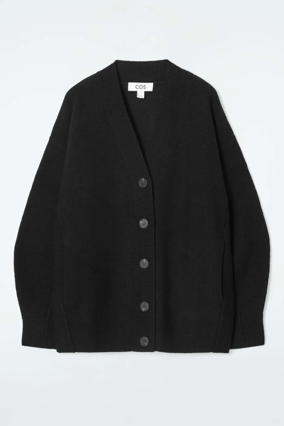 COS OVERSIZED BOILED MERINO WOOL CARDIGAN-Women Sweaters & Cardigans