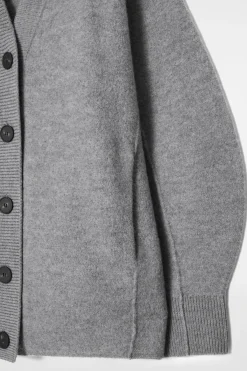 COS OVERSIZED BOILED MERINO WOOL CARDIGAN-Women Sweaters & Cardigans