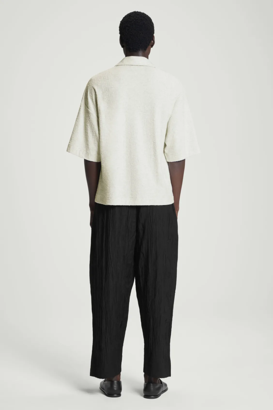 COS OVERSIZED BOUCLÉ-KNIT POLO SHIRT- Polo Shirts | Sweaters & Cardigans