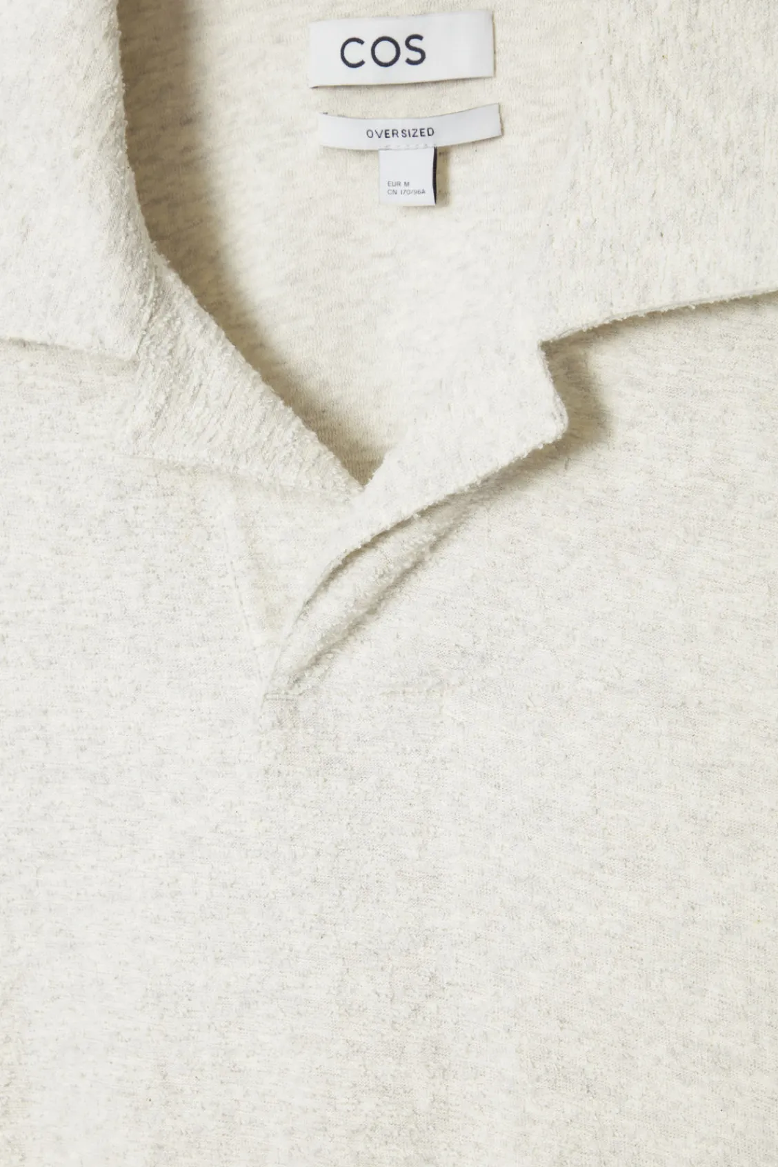 COS OVERSIZED BOUCLÉ-KNIT POLO SHIRT- Polo Shirts | Sweaters & Cardigans