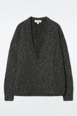COS OVERSIZED CHUNKY FLECKED WOOL SWEATER-Women Sweaters & Cardigans