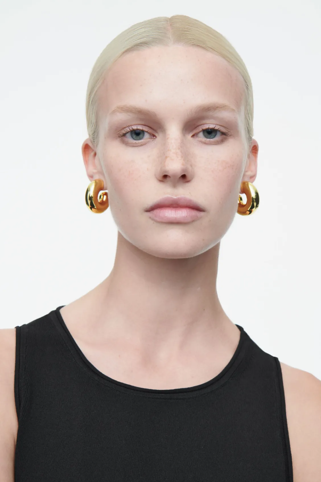 COS OVERSIZED CHUNKY HOOP EARRINGS-Women Jewelry