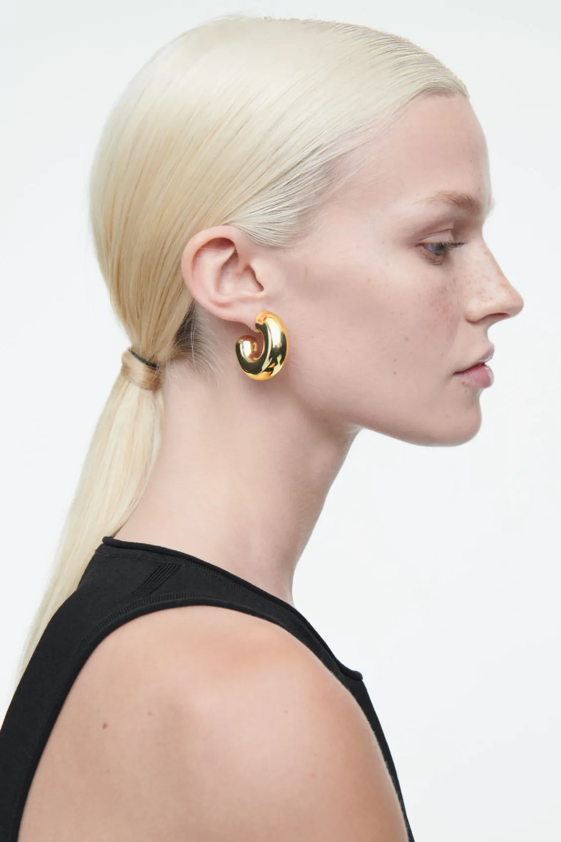 COS OVERSIZED CHUNKY HOOP EARRINGS-Women Jewelry