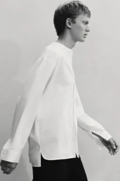 COS OVERSIZED COCOON COTTON SHIRT- Shirts
