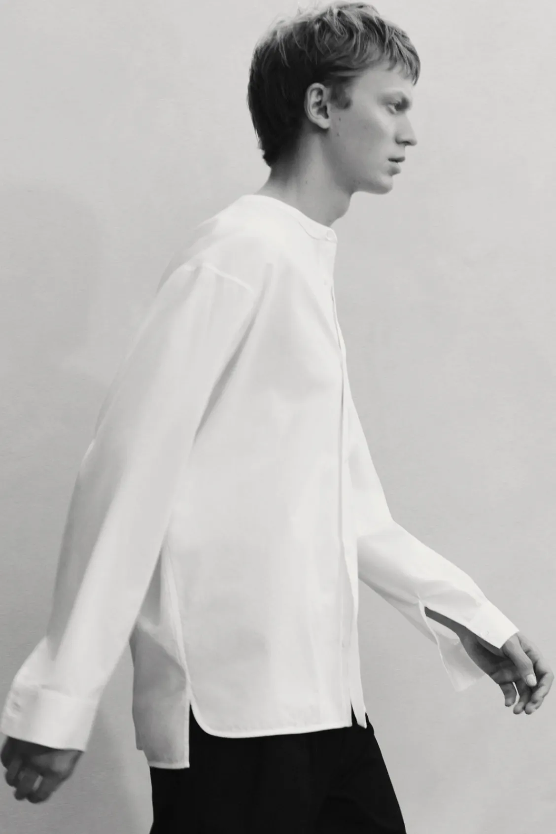COS OVERSIZED COCOON COTTON SHIRT- Shirts