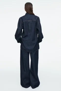 COS OVERSIZED DENIM SHIRT-Women Shirts & Blouses | Tops