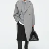 COS OVERSIZED DOUBLE-BREASTED WOOL COAT-Women Coats & Jackets