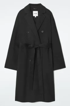 COS OVERSIZED DOUBLE-BREASTED WOOL COAT-Women Coats & Jackets