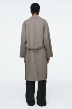 COS OVERSIZED DOUBLE-BREASTED WOOL COAT-Women Coats & Jackets
