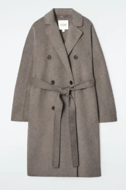 COS OVERSIZED DOUBLE-BREASTED WOOL COAT-Women Coats & Jackets