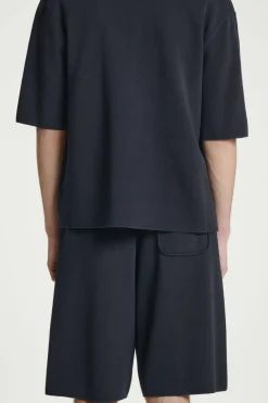 COS OVERSIZED DOUBLE-FACED KNITTED BERMUDA SHORTS- Pants