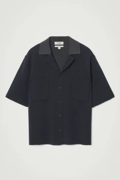 COS OVERSIZED DOUBLE-FACED KNITTED SHIRT- Shirts | Sweaters & Cardigans