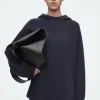 COS OVERSIZED DOUBLE-FACED WOOL HOODIE-Women Tops | Sweaters & Cardigans