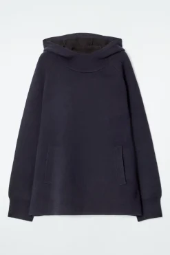 COS OVERSIZED DOUBLE-FACED WOOL HOODIE-Women Tops | Sweaters & Cardigans